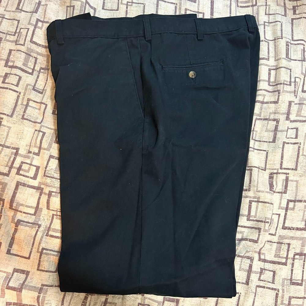 Hagger Mens Classic Khaki Navy Blue Pants